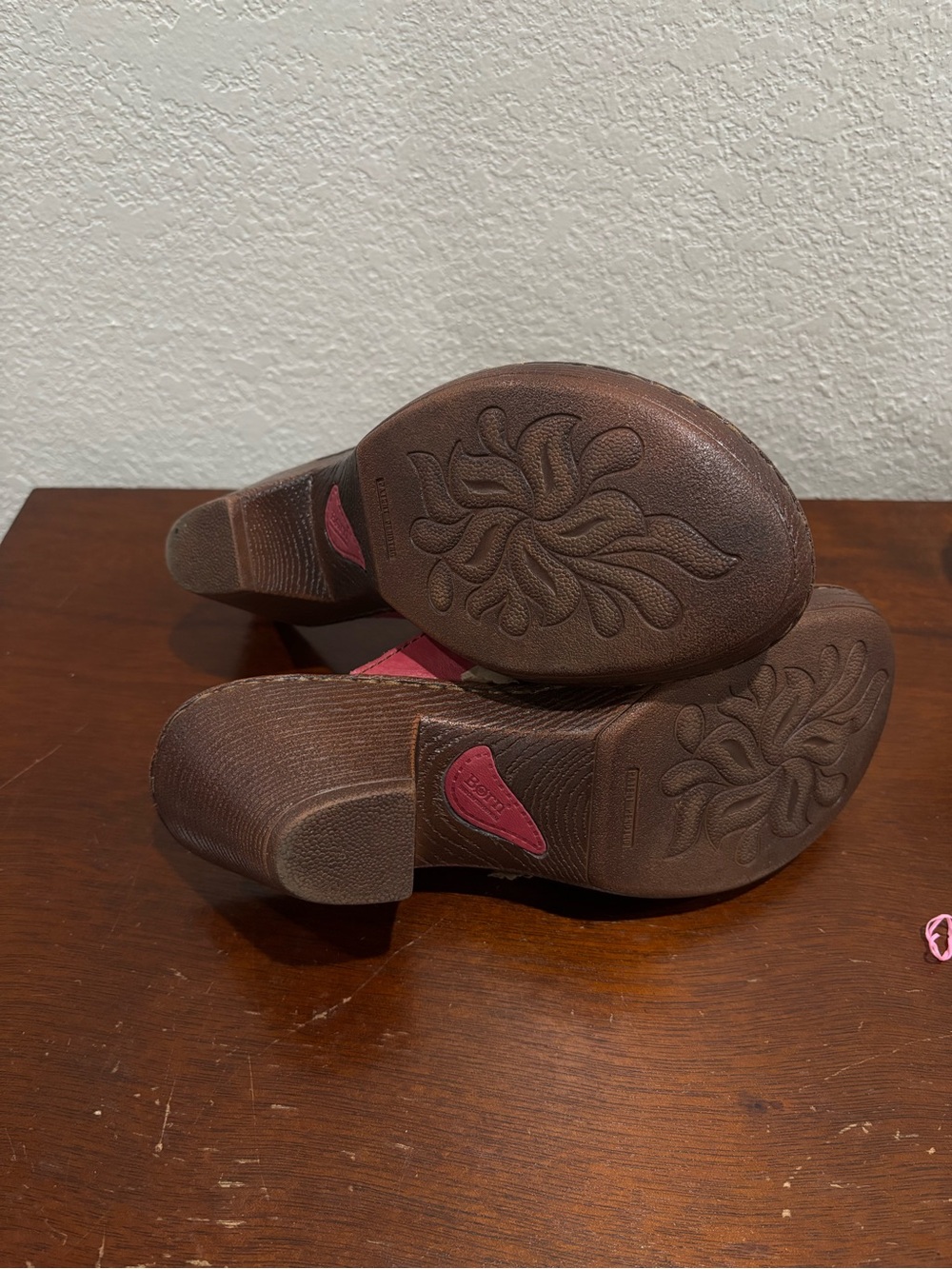 Born Pink Floral Slide Mules - Picture 4 of 4